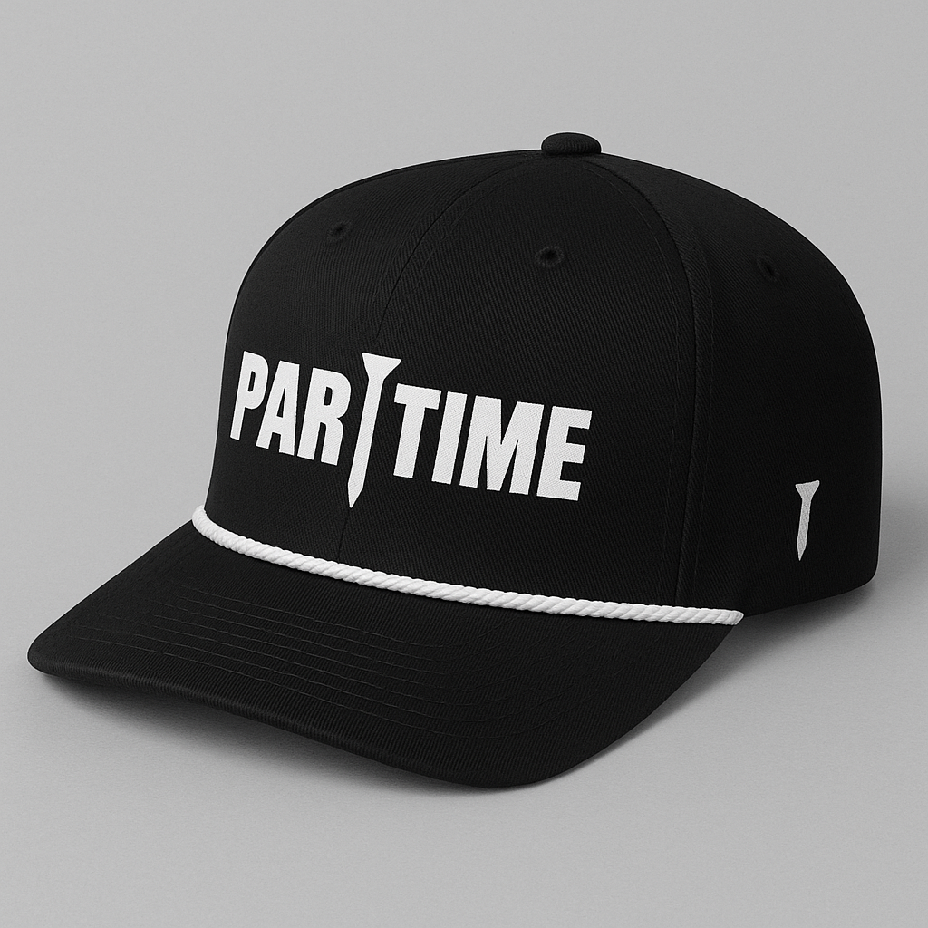 Par Time Rope Trucker Hat - Black