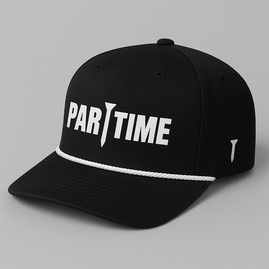 Par Time Rope Trucker Hat - Black